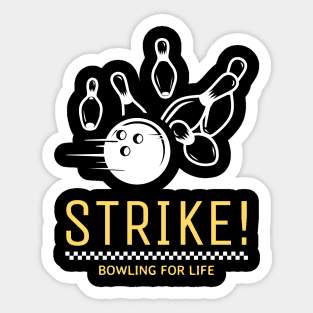 Strike- Bowling Sticker